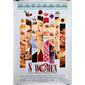 8 WOMEN US Movie Poster- 27x41 in. - 2002 - François Ozon, Fanny Ardant