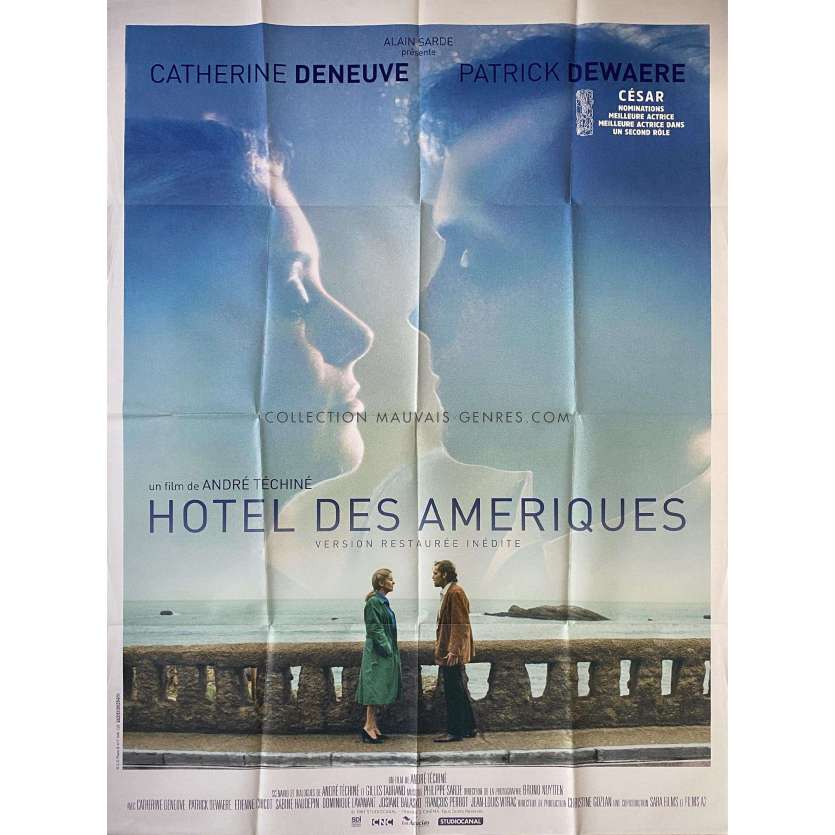 HOTEL AMERICA French Movie Poster- 47x63 in. - 1981/R2022 - André Téchiné, Catherine Deneuve