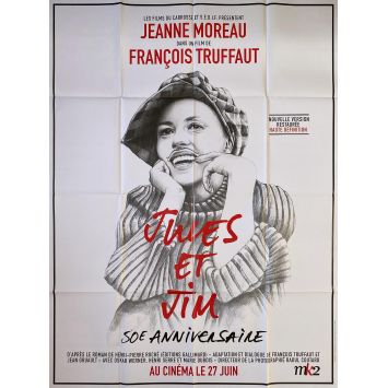 JULES ET JIM Affiche de cinéma- 120x160 cm. - 1962/R2012 - Jeanne Moreau, François Truffaut