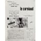 LE CORNIAUD Synopsis 2p - 21x30 cm. - 1965 - Bourvil, Louis de Funès, Gérard Oury