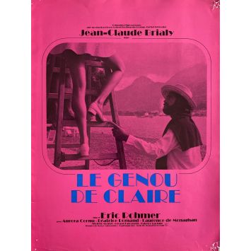 CLAIRE'S KNEE French Herald/Trade Ad- 9x12 in. - 1970 - Éric Rohmer, Jean-Claude Brialy