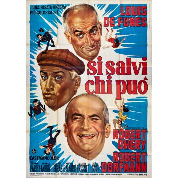 LE PETIT BAIGNEUR Italian Movie Poster- 55x70 in. - 1968 - Robert Dhéry, Louis de Funès
