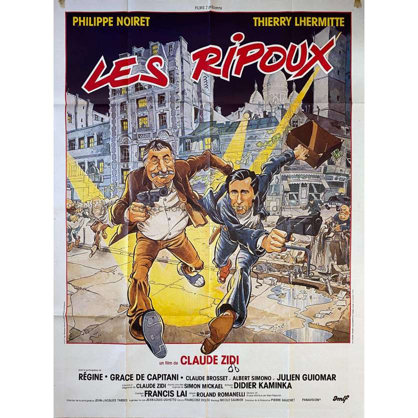 MY NEW PARTNER French Movie Poster- 47x63 in. - 1984 - Claude Zidi, Philippe Noiret