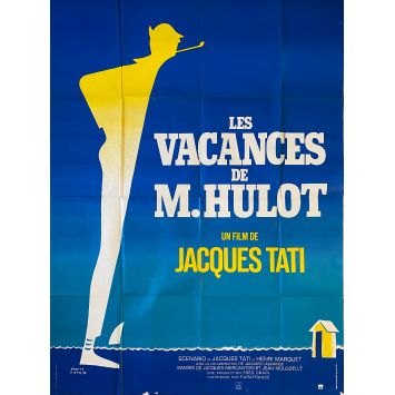 MONSIEUR HULOT'S HOLYDAY French Movie Poster- 47x63 in. - 1953/R1970 - Jacques Tati, Nathalie Pascaud