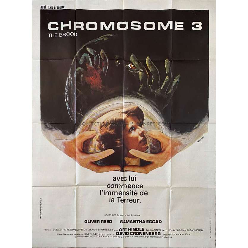 CHROMOSOME 3 Affiche de film- 120x160 cm. - 1979 - Samantha Eggar, David Cronenberg