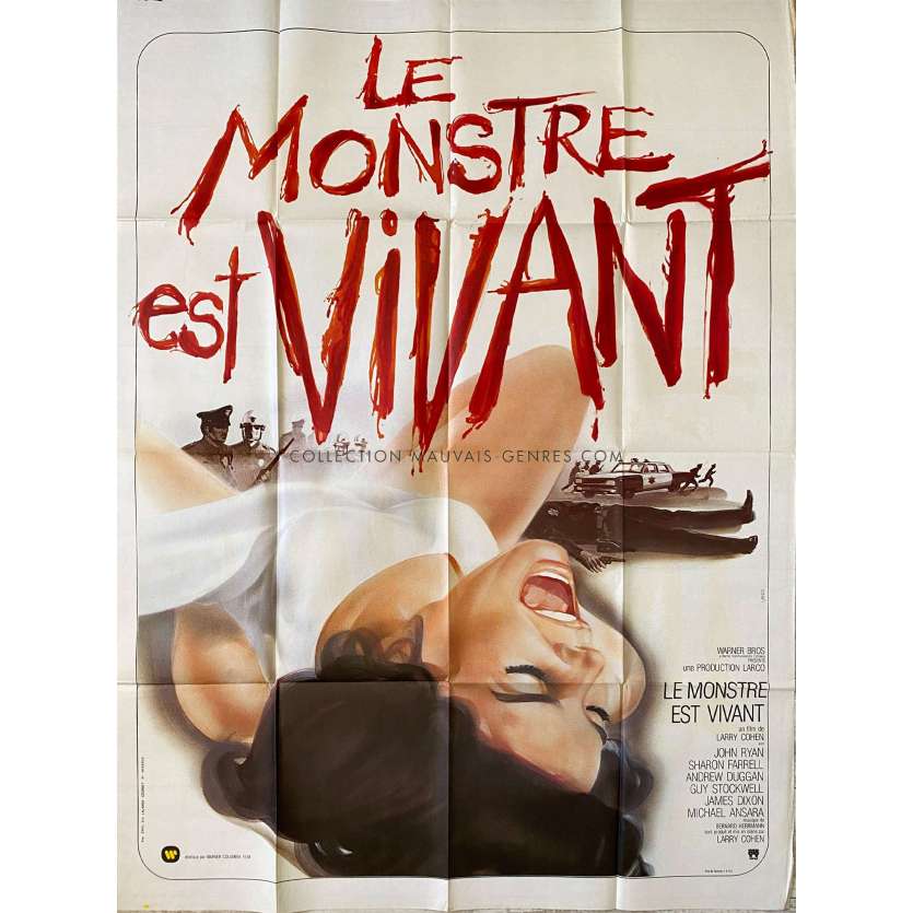LE MONSTRE EST VIVANT Affiche de film- 120x160 cm. - 1974 - John P. Ryan, Larry Cohen