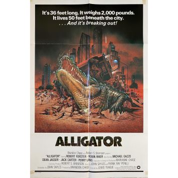 THE GREAT ALLIGATOR US Movie Poster- 27x41 in. - 1979 - Sergio Martino, Barbara Bach