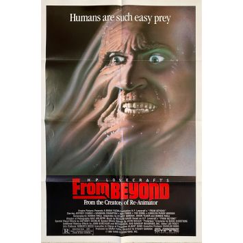 FROM BEYOND US Movie Poster- 27x41 in. - 1986 - Stuart Gordon, Jeffrey Combs