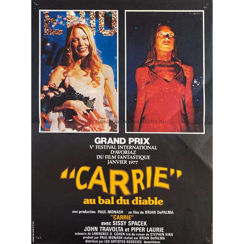 CARRIE Affiche de film- 40x54 cm. - 1976 - Sissy Spacek, Brian de Palma