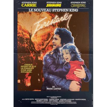 FIRESTARTER French Movie Poster- 15x21 in. - 1984 - Mark L. Lester, Drew Barrymore