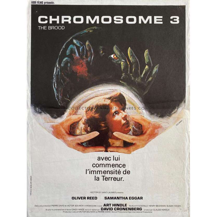 THE BROOD French Movie Poster- 15x21 in. - 1979 - David Cronenberg, Samantha Eggar
