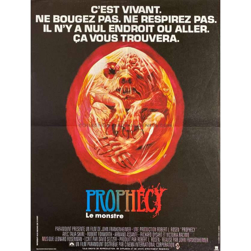 PROPHECY French Movie Poster- 15x21 in. - 1979 - John Frankenheimer, Talia Shire