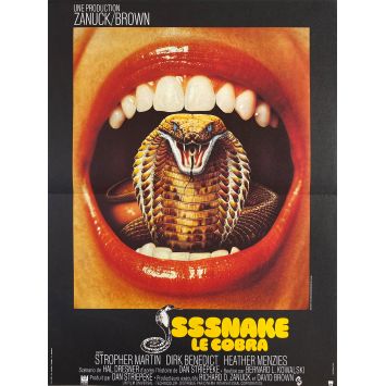 SSSSSSS French Movie Poster- 15x21 in. - 1973 - Bernard L. Kowalski, Dirk Benedict