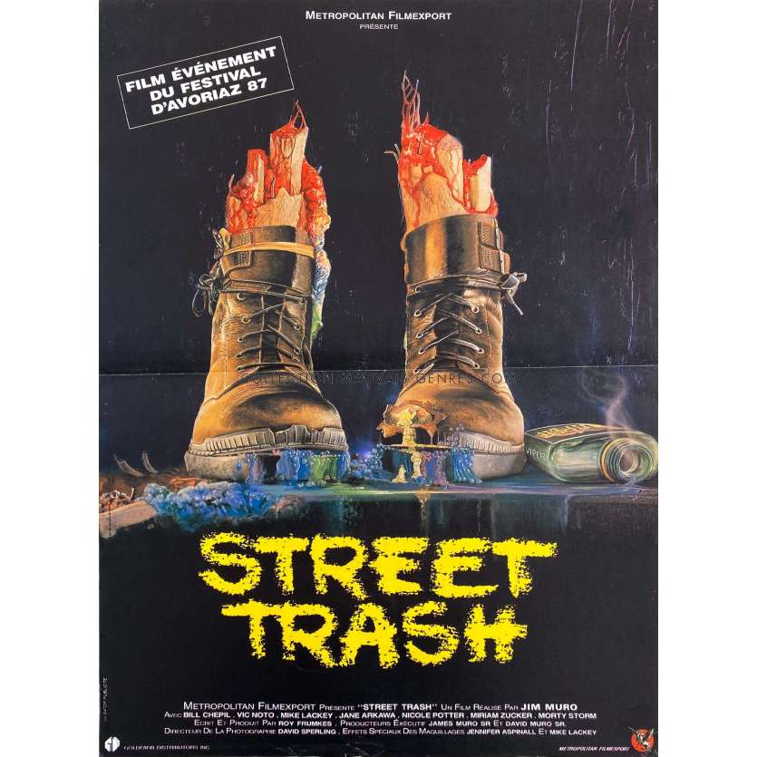 STREET TRASH French Movie Poster- 15x21 in. - 1987 - Jim Muro, Mike Lackey