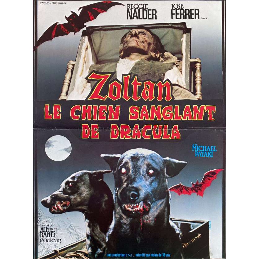 ZOLTAN LE CHIEN SANGLANT DE DRACULA Affiche de film- 40x54 cm. - 1977 - José Ferrer, Albert Band