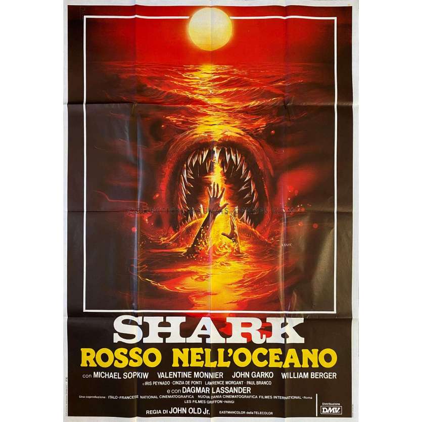 DEVIL FISH Italian Movie Poster- 39x55 in. - 1984 - Lamberto Bava, Michael Sopkiw