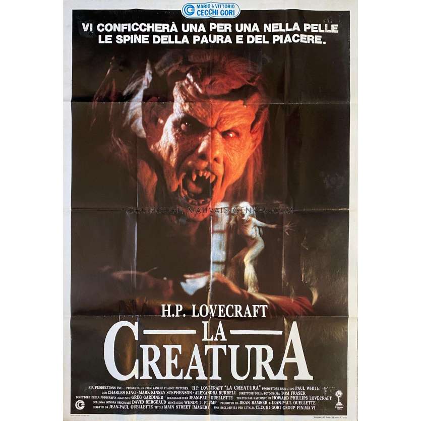 THE UNNAMABLE Italian Movie Poster- 39x55 in. - 1988 - Jean-Paul Ouellette, Charles Klausmeyer