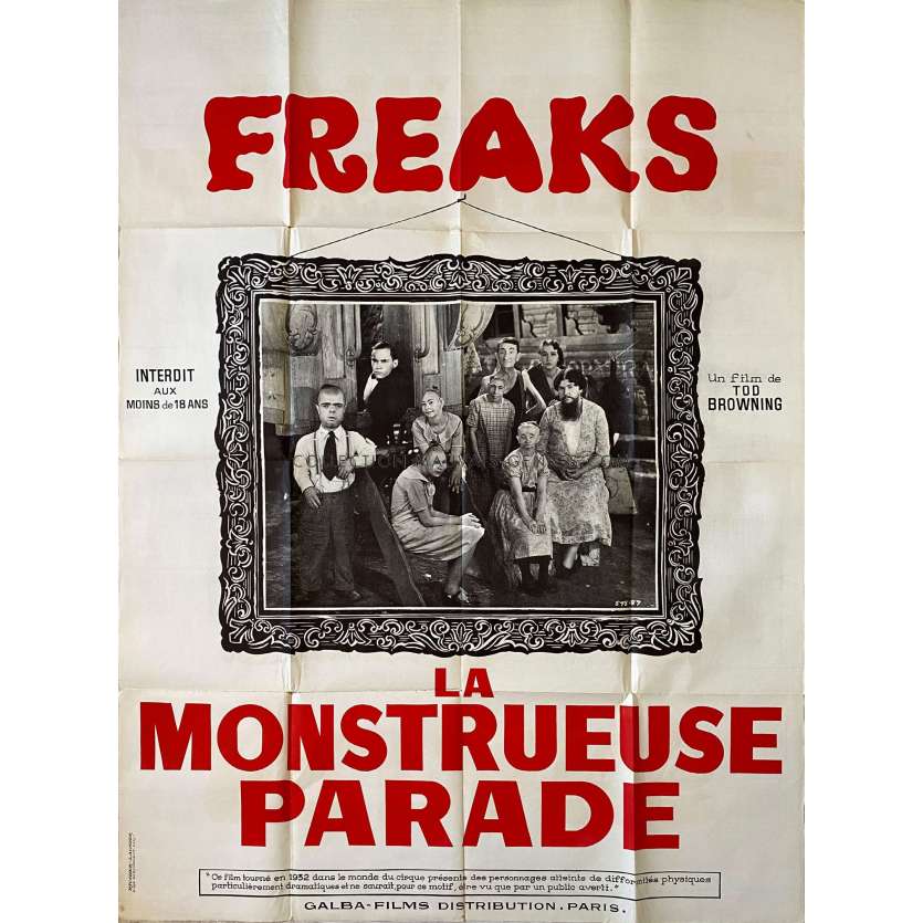 FREAKS Affiche de film- 120x160 cm. - 1932/R1960 - Wallace Ford, Tod Browning