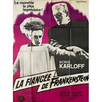 LA FIANCEE DE FRANKENSTEIN Affiche de film- 120x160 cm. - 1935/R1964 - Boris Karloff, James Whale