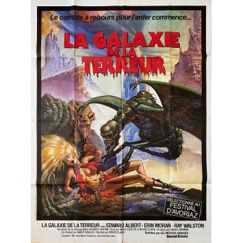 GALAXY OF TERROR French Movie Poster- 47x63 in. - 1981 - Roger Corman, Edward Albert