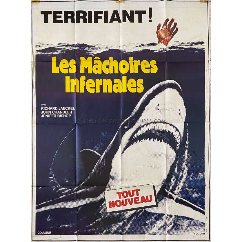 MAKO THE JAWS OF DEATH French Movie Poster- 47x63 in. - 1976 - William Grefé, Richard Jaeckel