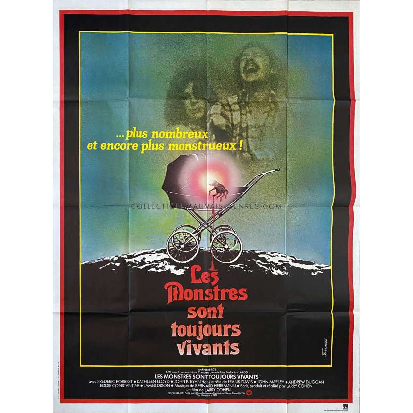 LES MONSTRES SONT TOUJOURS VIVANTS Affiche de film- 120x160 cm. - 1978 - Frederic Forrest, Larry Cohen