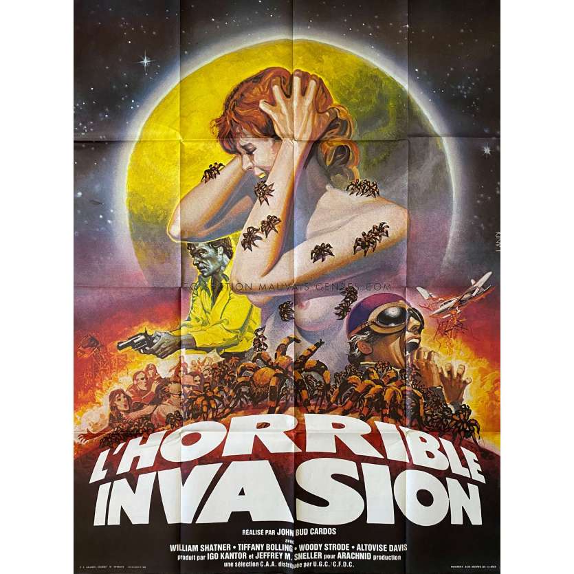 L'HORRIBLE INVASION Affiche de film- 120x160 cm. - 1977 - William Shatner, John Bud Cardos