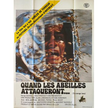 THE SAVAGE BEES French Movie Poster- 47x63 in. - 1976 - Bruce Geller, Ben Johnson
