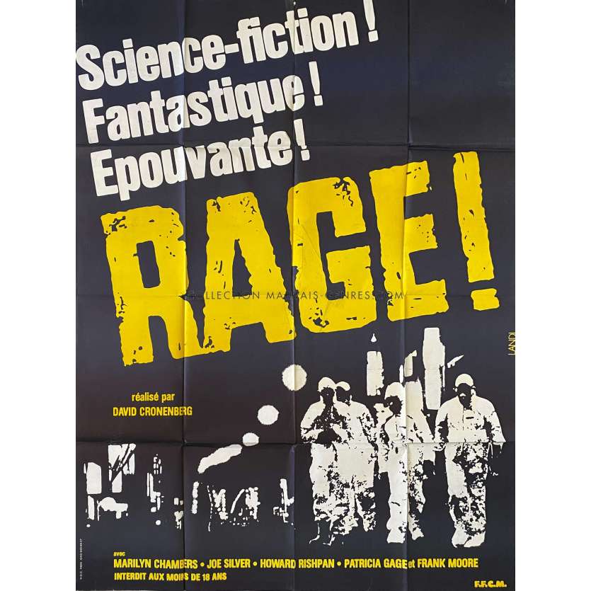 RABID French Movie Poster- 47x63 in. - 1977 - David Cronenberg, Marilyn Chambers