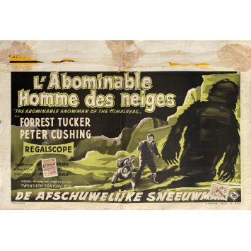 L'ABOMINABLE HOMME DES NEIGES Affiche de film- 35x55 cm. - 1954 - Paul Langton, W. Lee Wilder