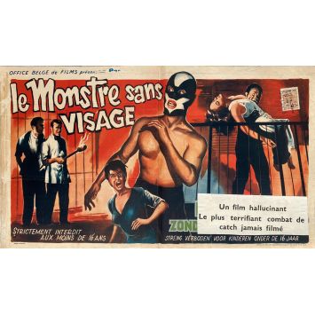 THE BODY SNATCHER Belgian Movie Poster- 14x21 in. - 1957 - Fernando Méndez, Columba Domínguez