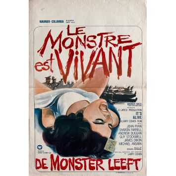 IT'S ALIVE Belgian Movie Poster- 14x21 in. - 1974 - Larry Cohen, John P. Ryan