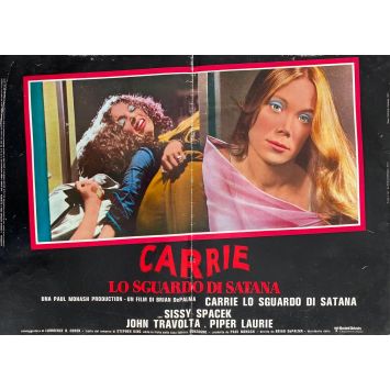 CARRIE Italian Movie Poster N02 - 18x26 in. - 1976 - Brian de Palma, Sissy Spacek