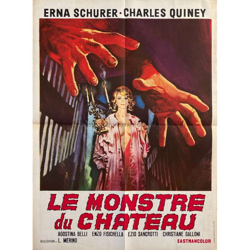 SCREAM OF THE DEMON LOVER French Movie Poster- 20x27 in. - 1970 - José Luis Merino, Erna Schurer