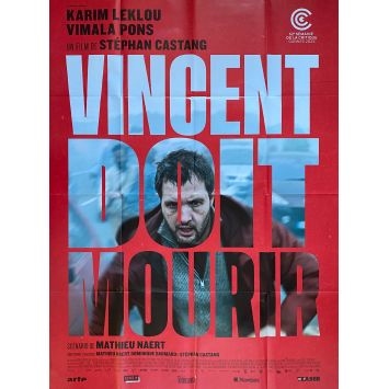 VINCENT DOIT MOURIR Affiche de film- 120x160 cm. - 2023 - Karim Leklou, Stéphan Castang