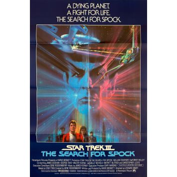 STAR TREK III : THE SEARCH FOR SPOCK US Movie Poster- 27x41 in. - 1984 - Leonard Nimoy, William Shatner