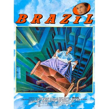 BRAZIL French Movie Poster- 15x21 in. - 1985 - Terry Gilliam, Jonathan Pryce