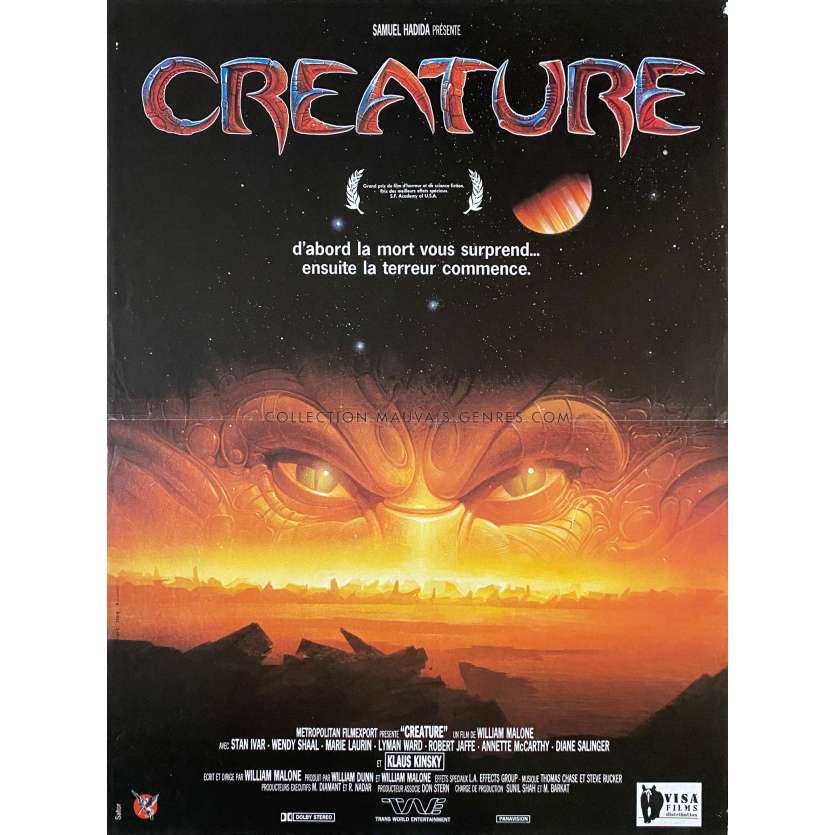 CREATURE Affiche de film- 40x54 cm. - 1985 - Stan Ivar, William Malone