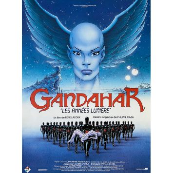 GANDAHAR French Movie Poster- 15x21 in. - 1987 - René Laloux, Glenn Close