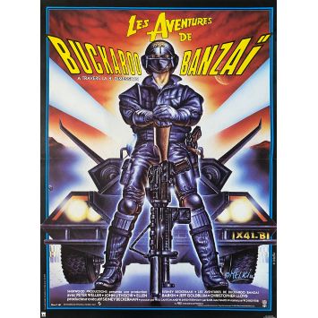 LES AVENTURES DE BUCKAROO BANZAI Affiche de film- 40x54 cm. - 1984 - Peter Weller, W.D. Richter