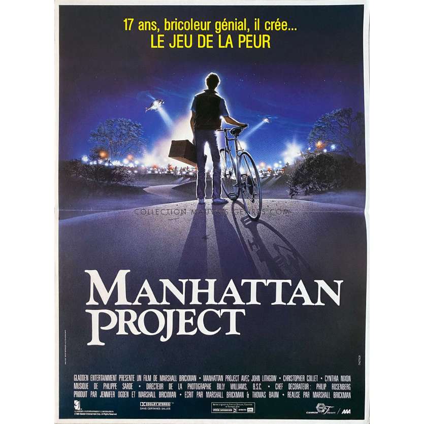 THE MANHATTAN PROJECT French Movie Poster- 15x21 in. - 1986 - Marshall Brickman, John Lithgow