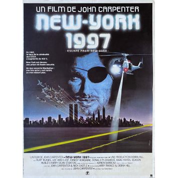 ESCAPE FROM NEW YORK French Movie Poster- 15x21 in. - 1981 - John Carpenter, Kurt Russel