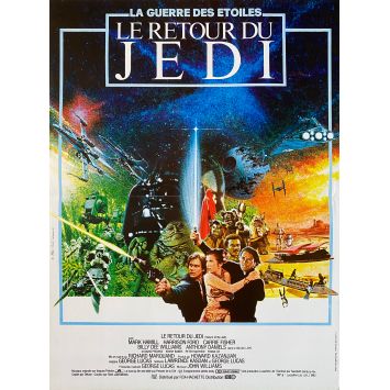 STAR WARS - LE RETOUR DU JEDI Affiche de film- 40x54 cm. - 1983 - Harrison Ford, Richard Marquand