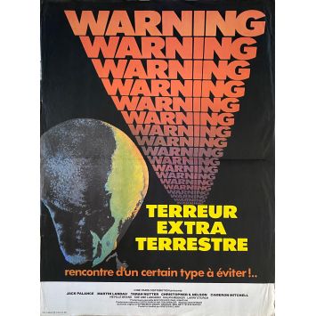 WARNING TERREUR EXTRA-TERRESTRE Affiche de film- 40x54 cm. - 1980 - Jack Palance, Greydon Clark