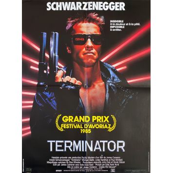 TERMINATOR French Movie Poster Cineposter - 23x32 in. - 1983/R1985 - James Cameron, Arnold Schwarzenegger TERMINATOR French Movie Poster Cineposter - 23x32 in. - 1983/R1985 - James Cameron, Arnold Schwarzenegger