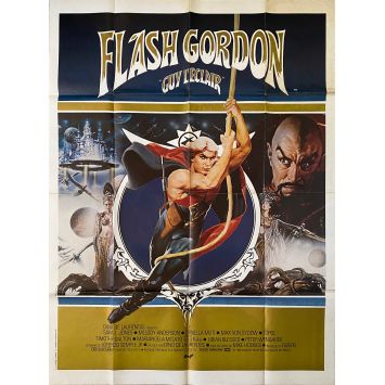 FLASH GORDON Affiche de film- 120x160 cm. - 1980 - Max Von Sidow, Mike Hodges FLASH GORDON Affiche de film- 120x160 cm. - 1980 - Max Von Sidow, Mike Hodges