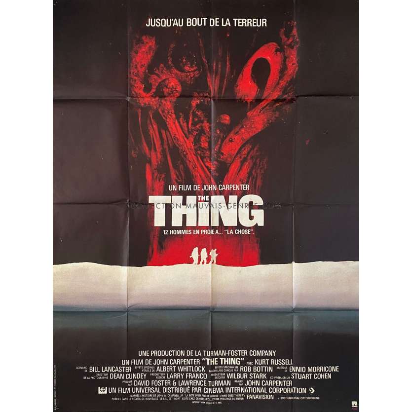 THE THING French Movie Poster- 47x63 in. - 1982 - John Carpenter, Kurt Russel