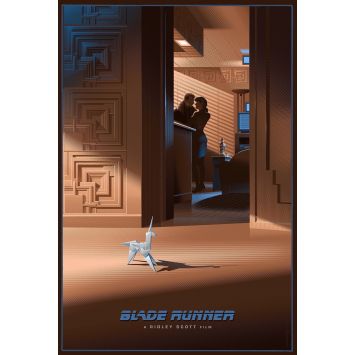 BLADE RUNNER Art Print Memories in Green - 61x91 cm. - 1982/2023 - Harrison Ford, Ridley Scott