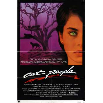 CAT PEOPLE style B 1sh Movie Poster '82 Paul Schrader Nastassja Kinski