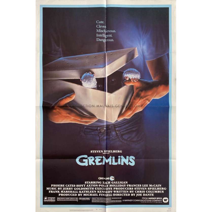 GREMLINS Affiche de film- 69x104 cm. - 1984 - Zach Galligan, Joe Dante